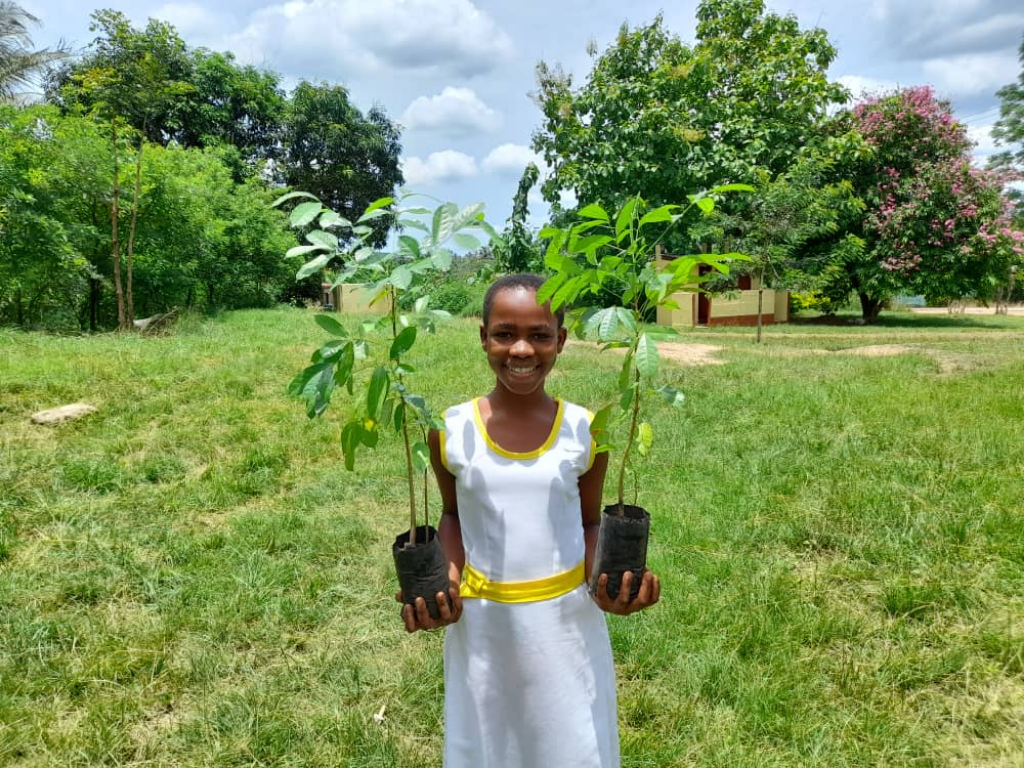 student with tree